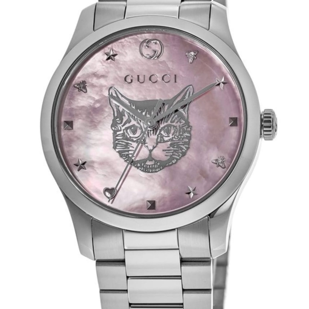 Gucci Silver Stainless Steel Men's Link Bracelet Watch - Picture 4 of 4